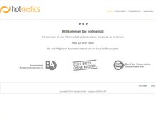Tablet Screenshot of hotmatics.com